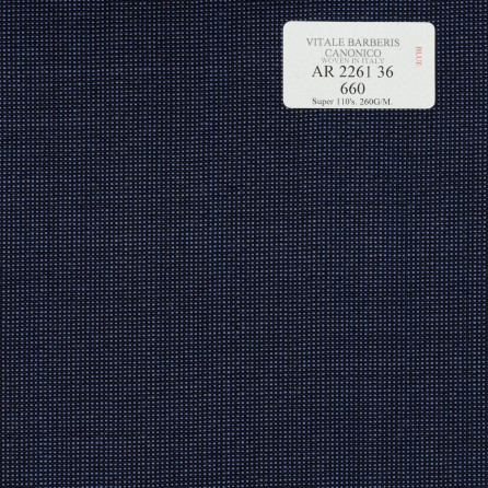 AR 2261 36 CANONICO - 100% Wool - Xanh Dương Trơn